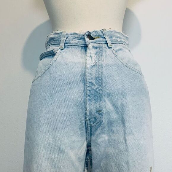 Vintage Transaction Light Wash High Rise Jeans 24-25” Zipper Straight - Picture 2 of 11